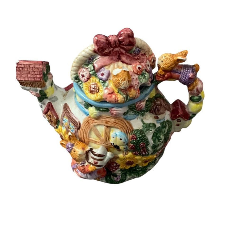 Mep Casta 1999 vintage rabbit garden tea pot - Picture 1 of 9